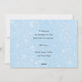 Peace Love Joy | Nieuwjaarsfoto van modern script Feestdagenkaart (Achterkant)