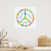Peace Love Joy Poster (Keuken)