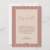 Peace Love & Joy Red Family Photo Christmas Feestdagenkaart (Achterkant)