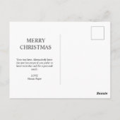 Peace Love Joy Snowbird Kerstpost Briefkaart (Achterkant)