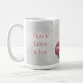 Peace Love & Joy Speelgoed Truck Merry Kerstmis Koffiemok (Links)