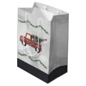 Peace Love & Joy Speelgoed Truck Merry Kerstmis Medium Cadeauzakje (Achterkant Gekanteld)