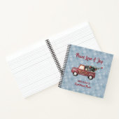 Peace Love & Joy Speelgoed Truck Merry Kerstmis Notitieboek (Binnen)