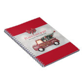 Peace Love & Joy Speelgoed Truck Merry Kerstmis Notitieboek (Rechterzijde)