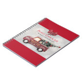Peace Love & Joy Speelgoed Truck Merry Kerstmis Notitieboek (Linkerzijde)
