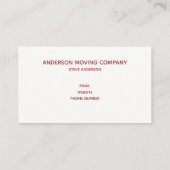 Peace Love & Joy Speelgoed Truck Merry Kerstmis Visitekaartje (Achterkant)