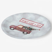 Peace Love & Joy  Speelgoed Truck Papieren Bordje (Gekanteld)