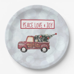 Peace Love & Joy  Speelgoed Truck Papieren Bordje