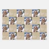 Peace Love & Joy Square Photoset van 3 Inpakpapier Vel (Voorkant 2)