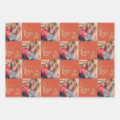 Peace Love & Joy Square Photoset van 3 Inpakpapier Vel (Voorkant)