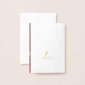 Peace, Love & Joy Trendy Typography Kerstmis Folie Kaarten (Met envelop)