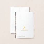 Peace, Love & Joy Typografie 3 Fotokerstmis Folie Kaarten (Met envelop)