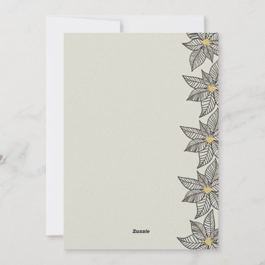 Peace Love & Joy  Typography Dove of Peace Dove of Feestdagenkaart (Achterkant)