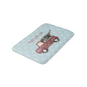 Peace Love & Joy w/ Red Speelgoed Truck Merry Kers Badmat (Gekanteld)