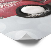 Peace Love & Joy w/ RedToy Truck Merry Kerstmis Poster (Hoek)