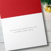 Peace Love Joy Waterverf Poinsettia Kerst Feestdagen Kaart