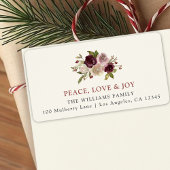 Peace Love & Joy Winter Boeket Etiket