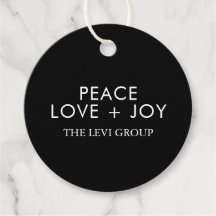 Peace Love Joy Zwart Wit Kerstvakantie