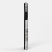 Peace Love Joy | Zwarte en witte winterkerst Case-Mate iPhone Case (Achterkant/rechts)