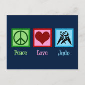 Peace Love Judo Briefkaart (Voorkant)