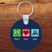 Peace Love Judo Sleutelhanger (Voorkant)