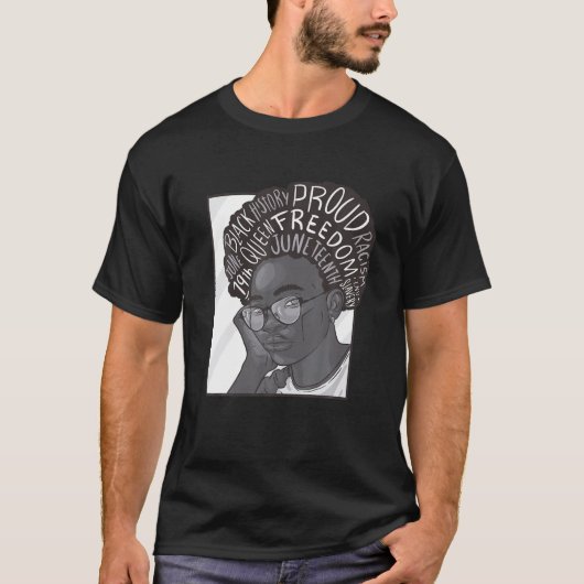 Peace Love Junenth BLM Freedom T-shirt (Voorkant)