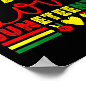 Peace Love Juneteenth African Black Histo Poster (Hoek)