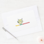 Peace Love Juneteenth Pride Black Girl Black Queen Rechthoekige Sticker (Envelop)