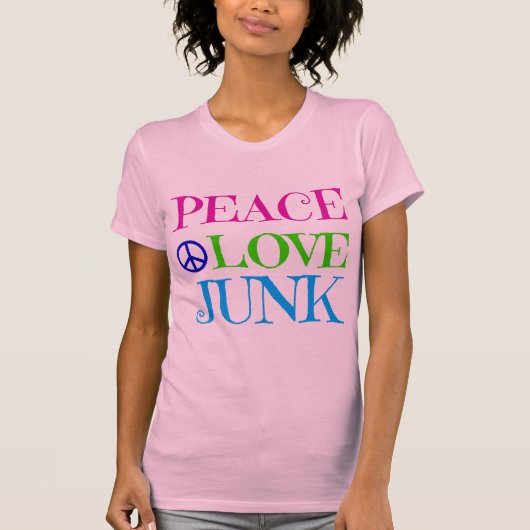Peace Love Junk T-shirt (Voorkant)