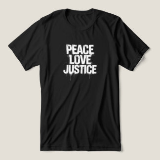 Peace, Love, Justice Tri-Blend Shirt