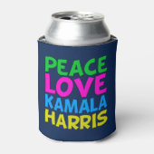 Peace Love Kamala Harris Blikjeskoeler (Blikje Voorkant)