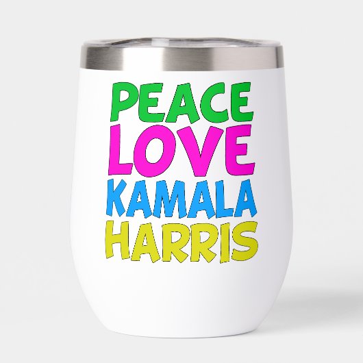 Peace Love Kamala Harris Schattigee verkiezingen (Achterkant)