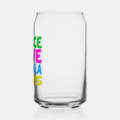 Peace Love Kamala Harris Schattigee verkiezingen Blikvorm Glas (Links)