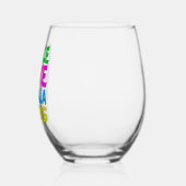 Peace Love Kamala Harris Schattigee verkiezingen Wijnglas Zonder Voet (Links)