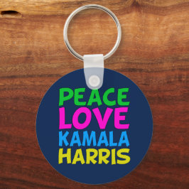 Peace Love Kamala Harris Sleutelhanger