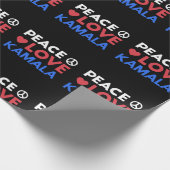 Peace Love Kamala I - Kamala Harris voor President Cadeaupapier (Hoek)