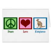 Peace Love Kangaroo (Voorkant Horizontaal)