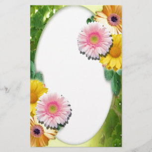 Peace Love Kantoor Party Bedankt Patroon Kleurrijk Briefpapier