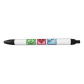 Peace Love Kapsels Custom Haarsalon Zwarte Inkt Pen (Voorkant)