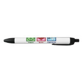 Peace Love Kapsels Custom Haarsalon Zwarte Inkt Pen (Bodem)