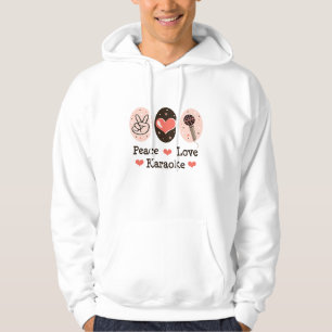 Peace Love Karaoke Hooded Sweatshirt