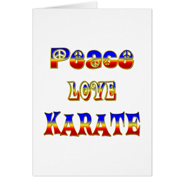 Peace Love Karate (Voorkant)