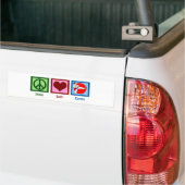 Peace Love Karate Bumpersticker (Op Truck)