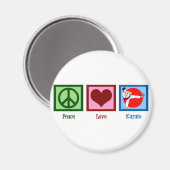 Peace Love Karate Magneet (Voorkant / Achterkant)