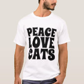 PEACE LOVE KATTEN, Kat T-shirts & sweatshirts (Voorkant)