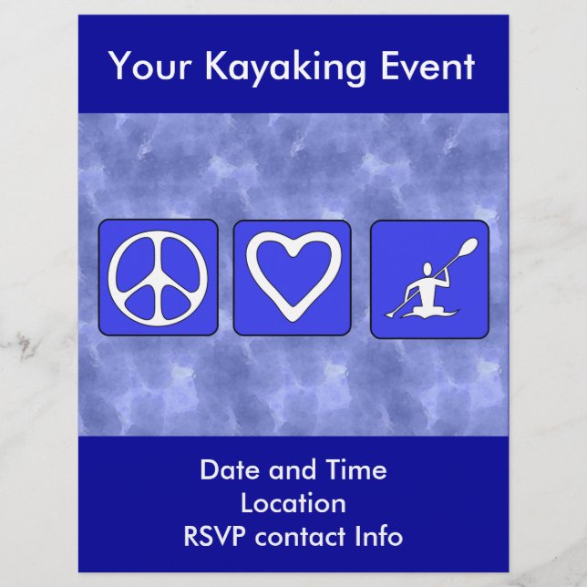 Peace Love Kayaking (Voorkant)