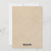 Peace & Love kerstfoto Flat Kaart (Achterkant)