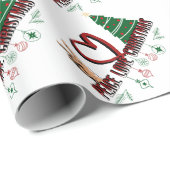 Peace Love Kerstmis Cadeaupapier (Rol Hoek)