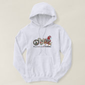 Peace Love Kerstmis Hoodie (Design voorkant)