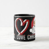 Peace Love Kerstmis Mok (Midden)